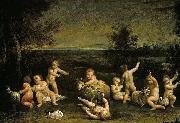 Giuseppe Maria Crespi Cupids Frollicking china oil painting artist